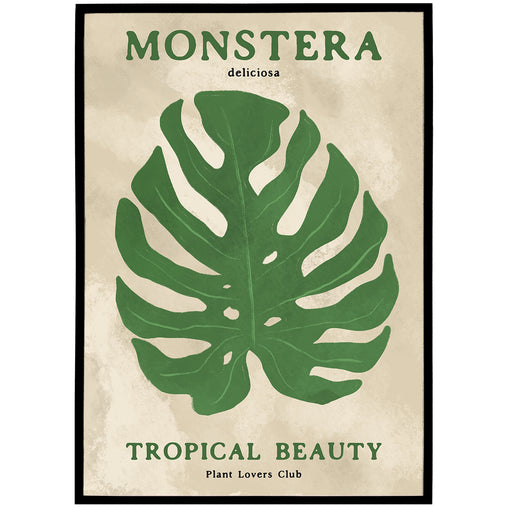 Monstera Plant Lovers Club Poster