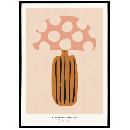 Toadstool Lamp | Hand-Painted Collection Poster