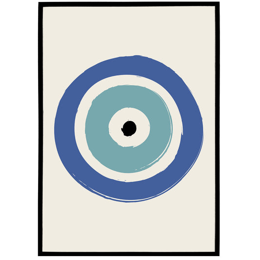 Greek Evil Eye Symbol Art Print