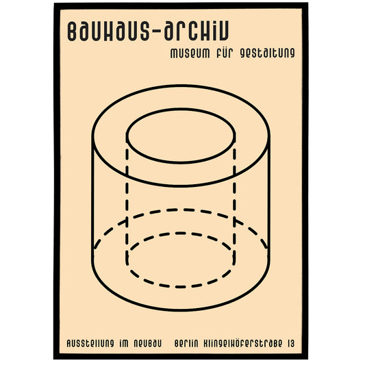 Bauhaus Geometric Poster