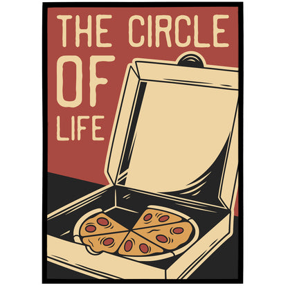 Pizza, The Circle Of Life Print