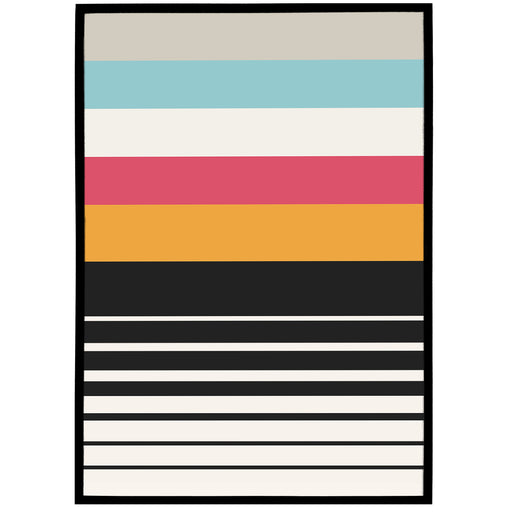 Abstract Lines Bauhaus Poster