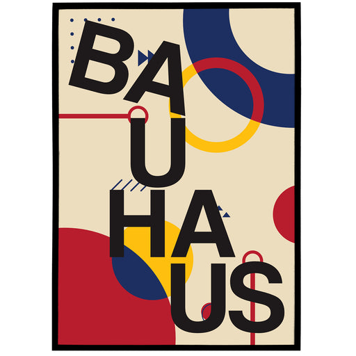 Typographic Bauhaus Poster