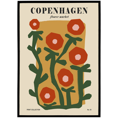 Copenhagen Flower Market Poster