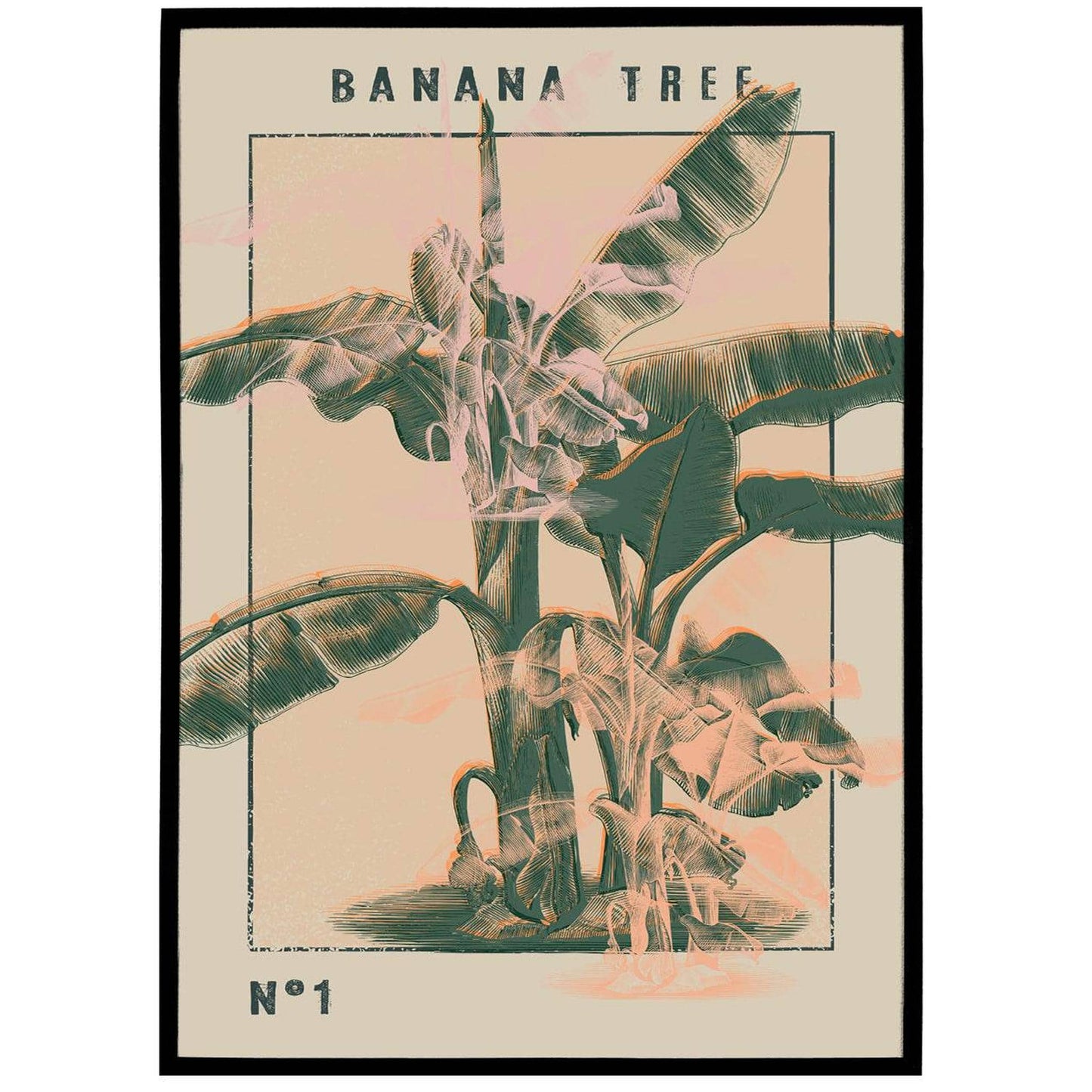 Vintage Banana Tree Art Print HypeSheriff vintage-banana-tree-art-print-hypesheriff