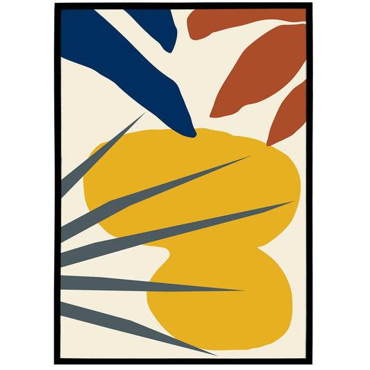 Minimalist Floral Shapes Poster - HypeSheriff