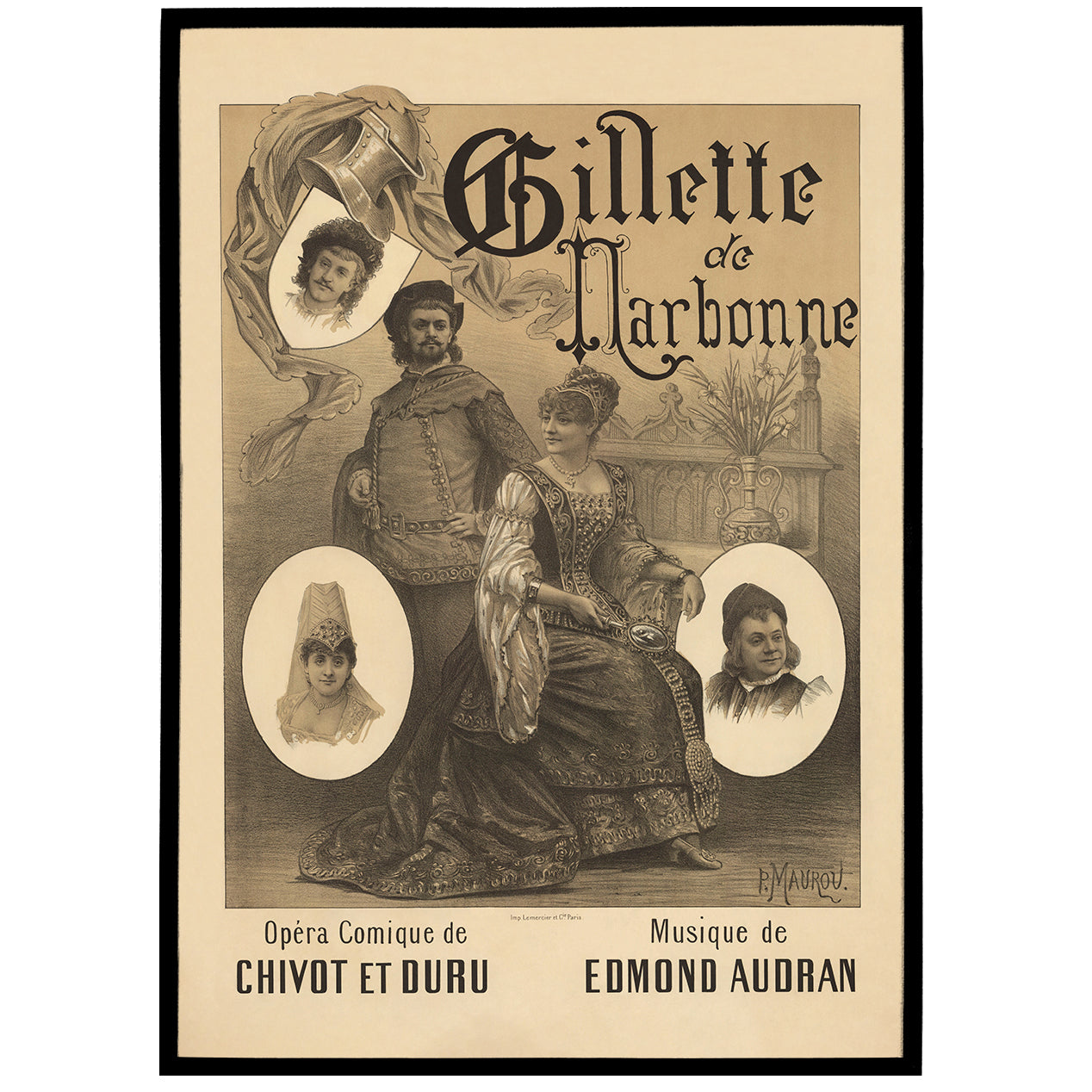 Gillette de Narbonne - Vintage Opera Poster