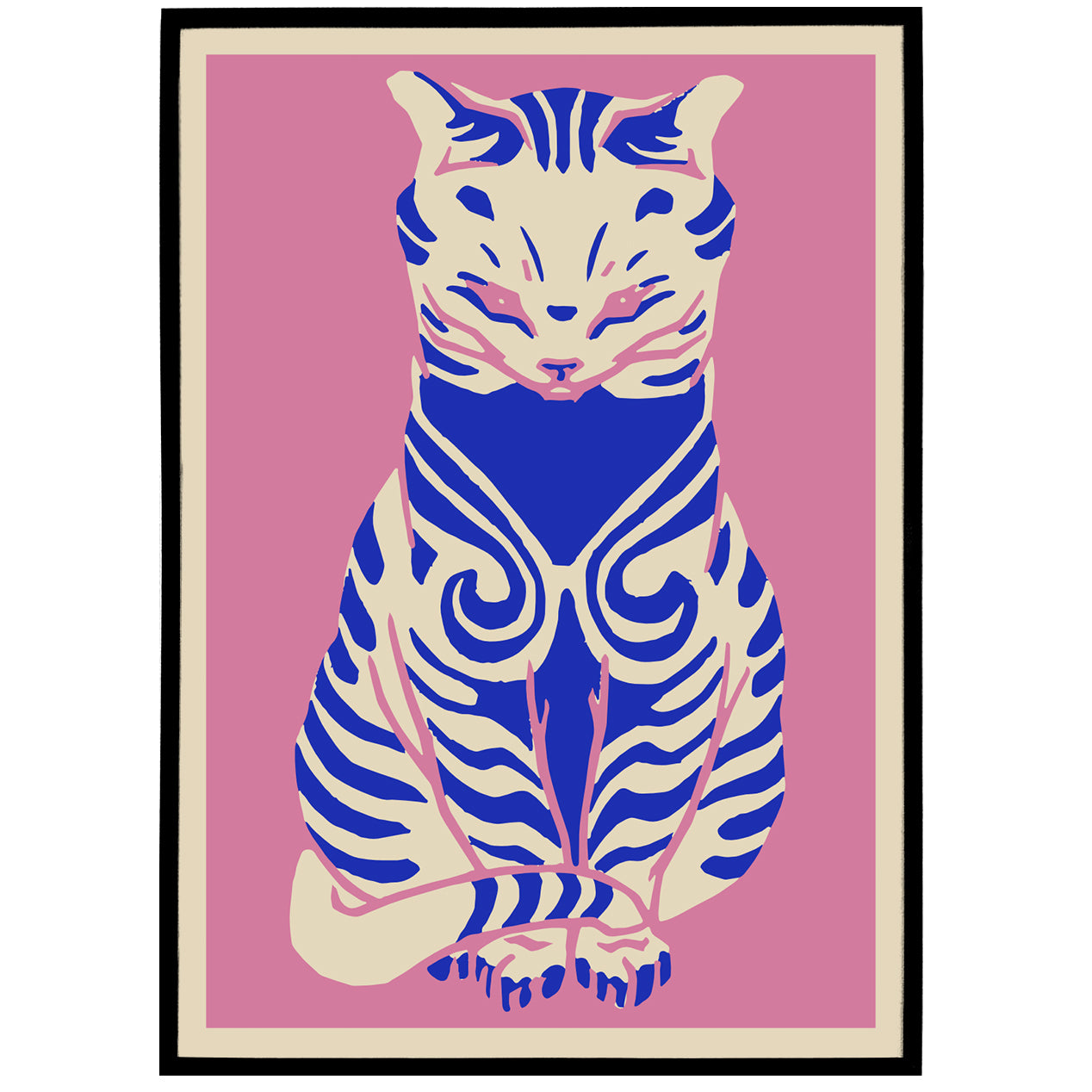 Retro Cat Poster