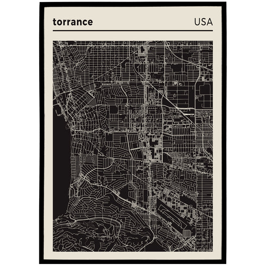 Torrance, USA - City Map Poster