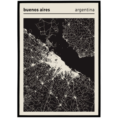 Buenos Aires - Argentina - City Map Poster