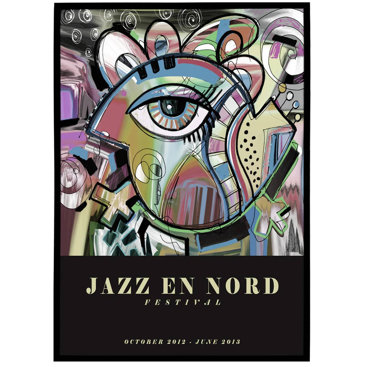 Colorful Jazz Music Festival Poster - HypeSheriff