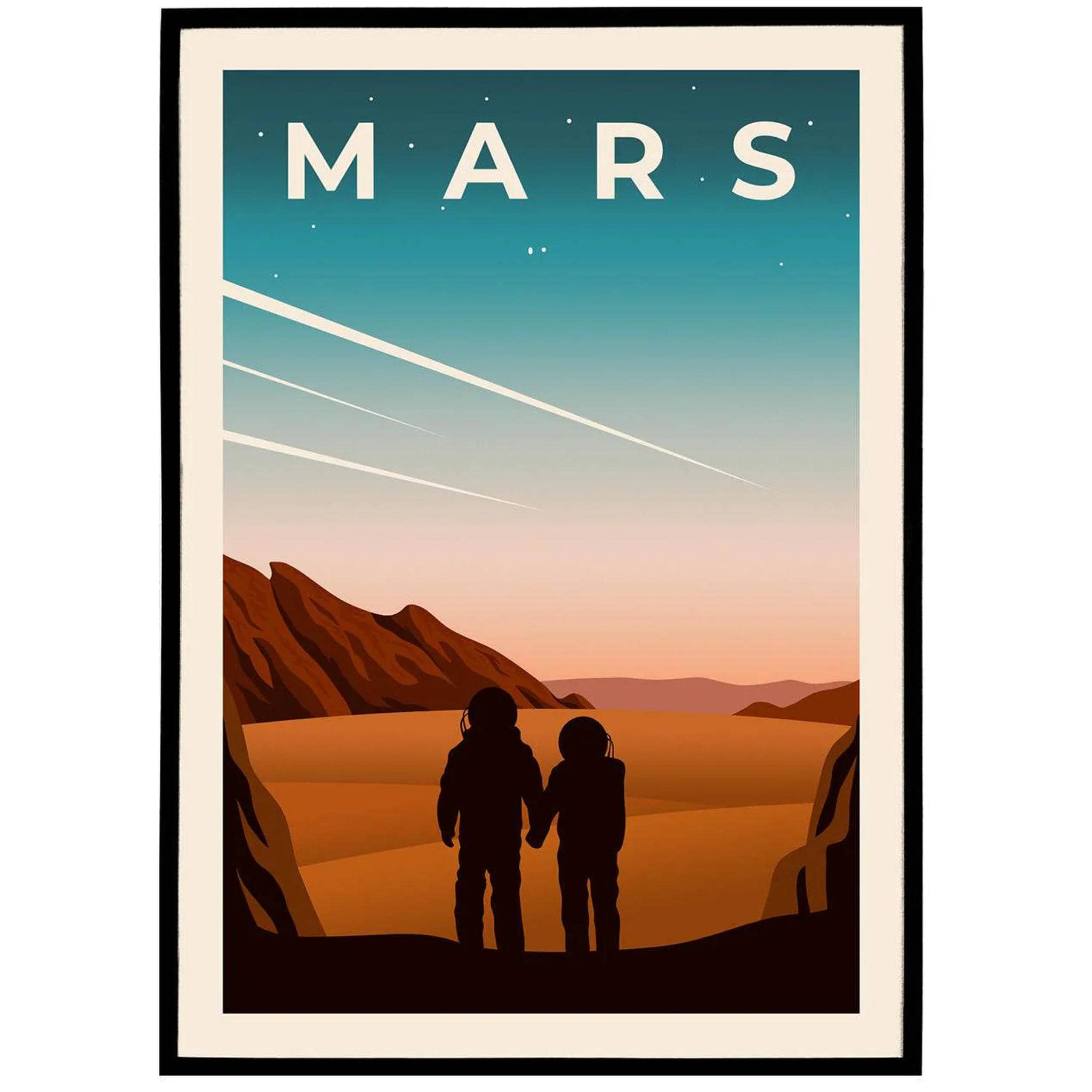 Minimal Mars Poster - Space Travel Nerd – HypeSheriff