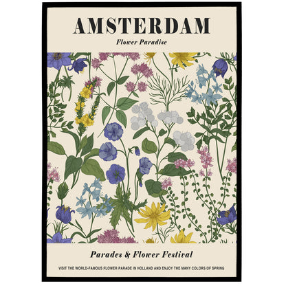 Amsterdam Flower Paradise Poster