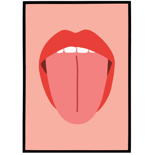 Pop-Art Lips Poster