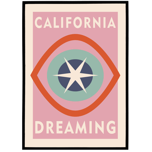 Pink California Dreaming Poster