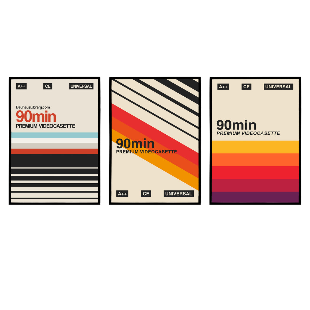 Set of 3 Bauhaus Poster Prints