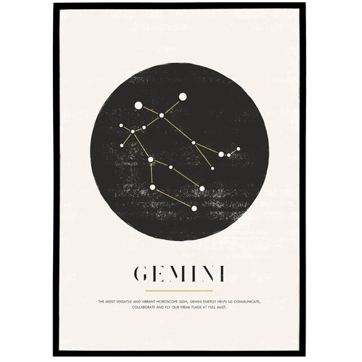 Gemini Zodiac Art Print