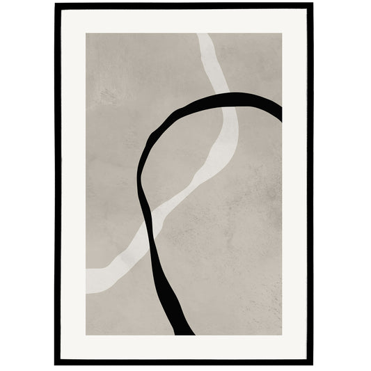 Modern Beige Abstract Poster