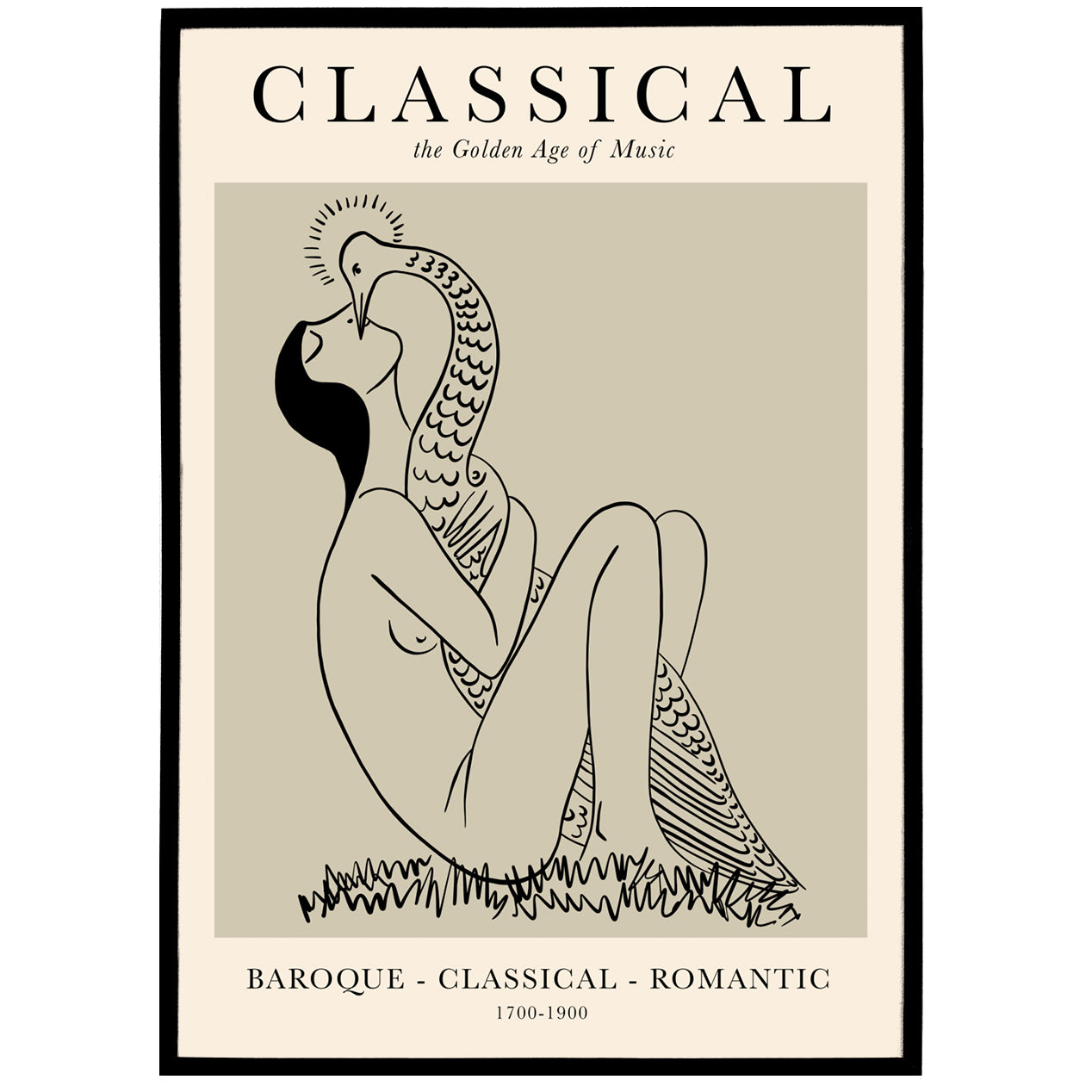 Art Nouveau Classical Music Print