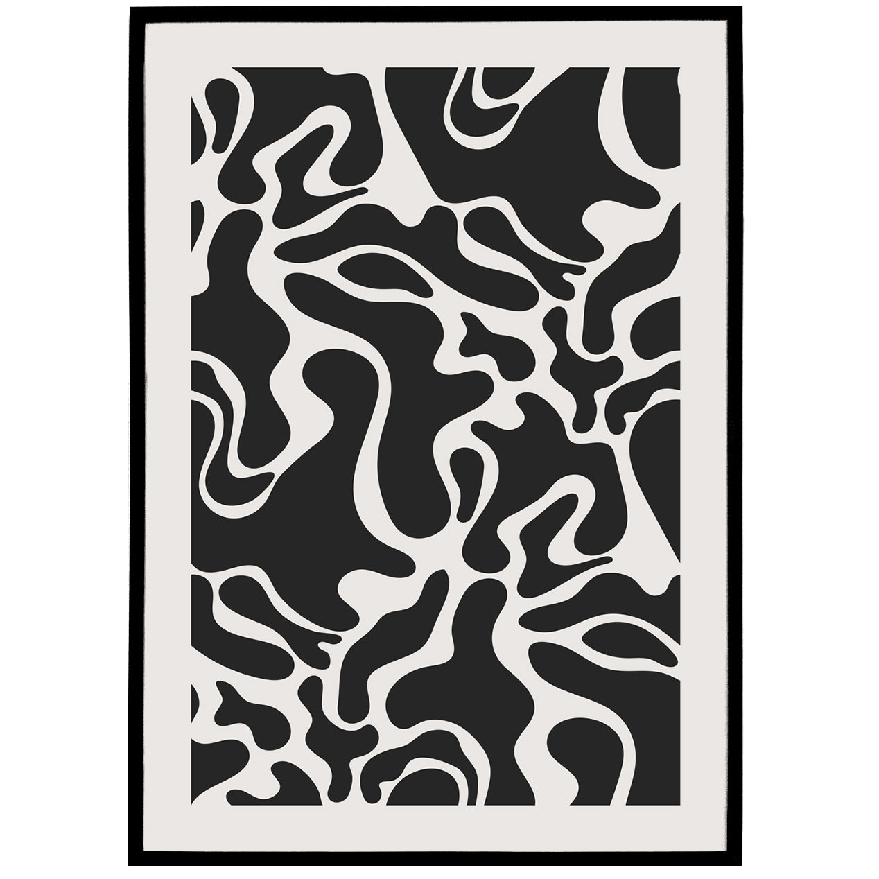 Black Abstract Artistic Poster