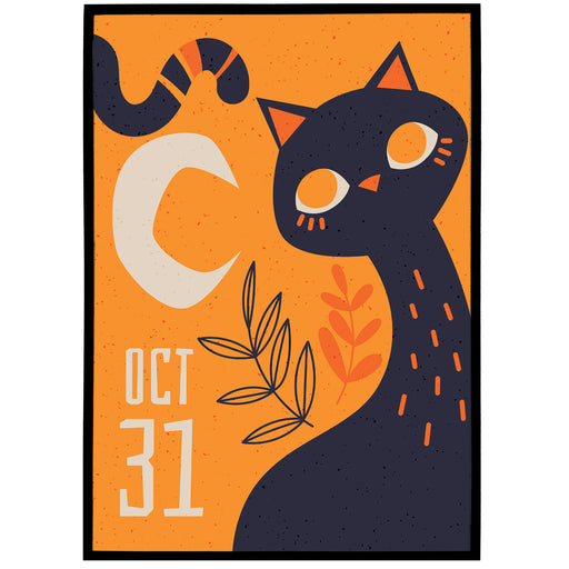 Halloween Cat Poster