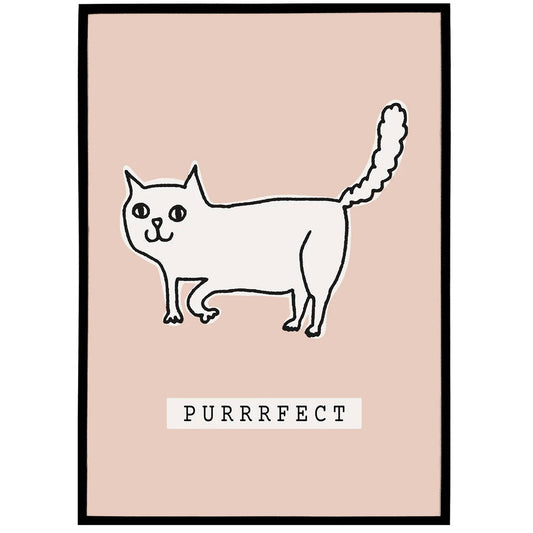 PURRRFECT Cat Poster - HypeSheriff