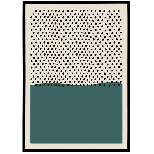 Racing Green Abstract Poster