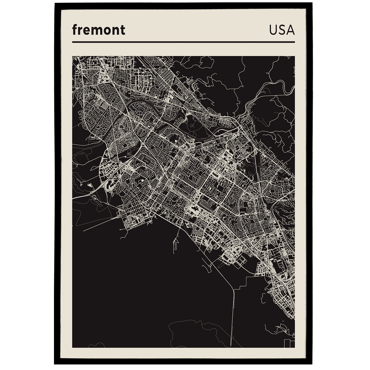 Fremont Map Poster