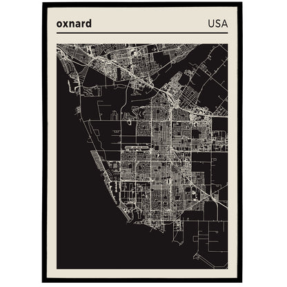 City Of Oxnard, USA - Map Poster