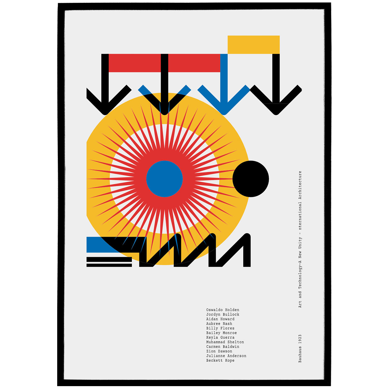 Bauhaus Sunset Poster