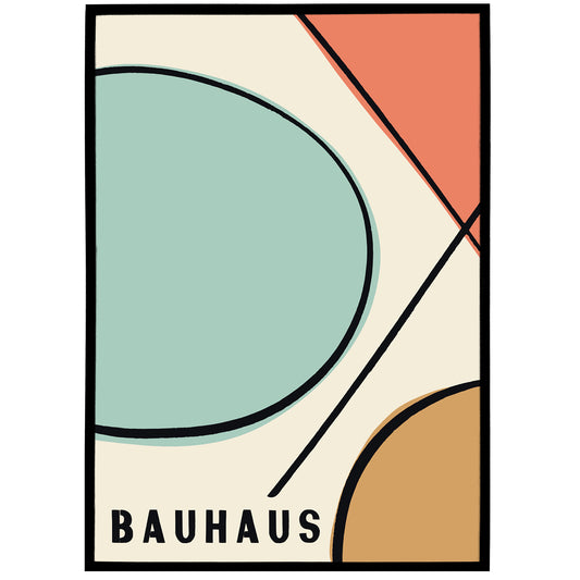 Abstract Composition Bauhaus Poster