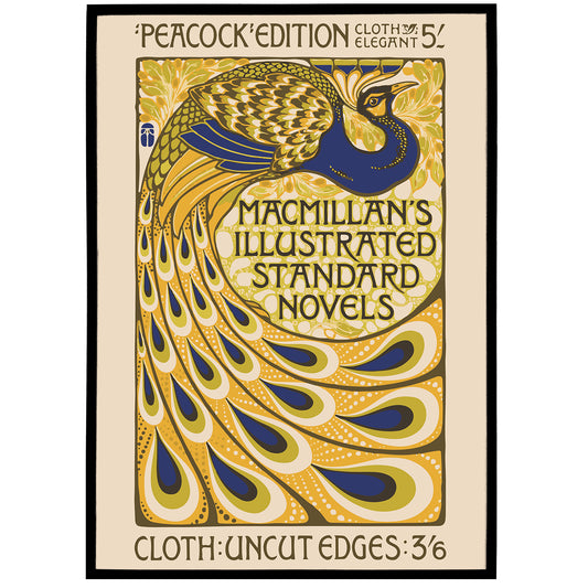 Art Nouveau Peacock Poster