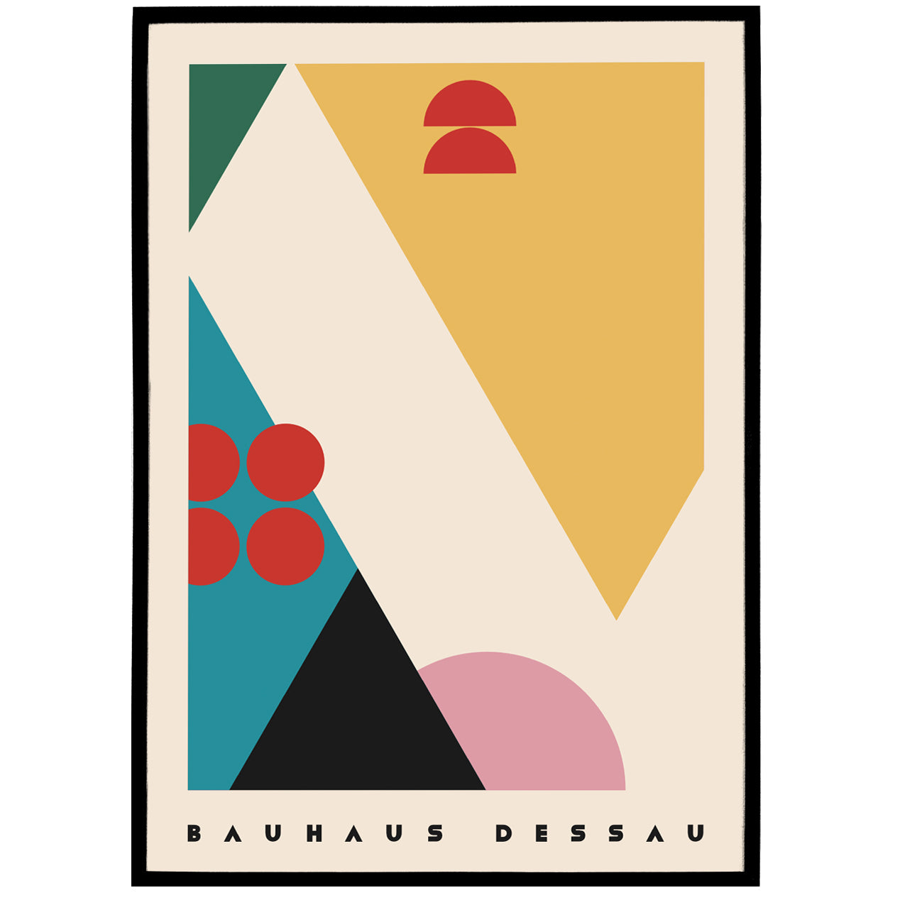 Retro Bauhaus Dessau Poster