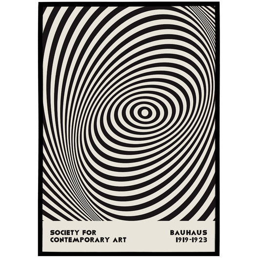 Black and White Bauhaus Poster