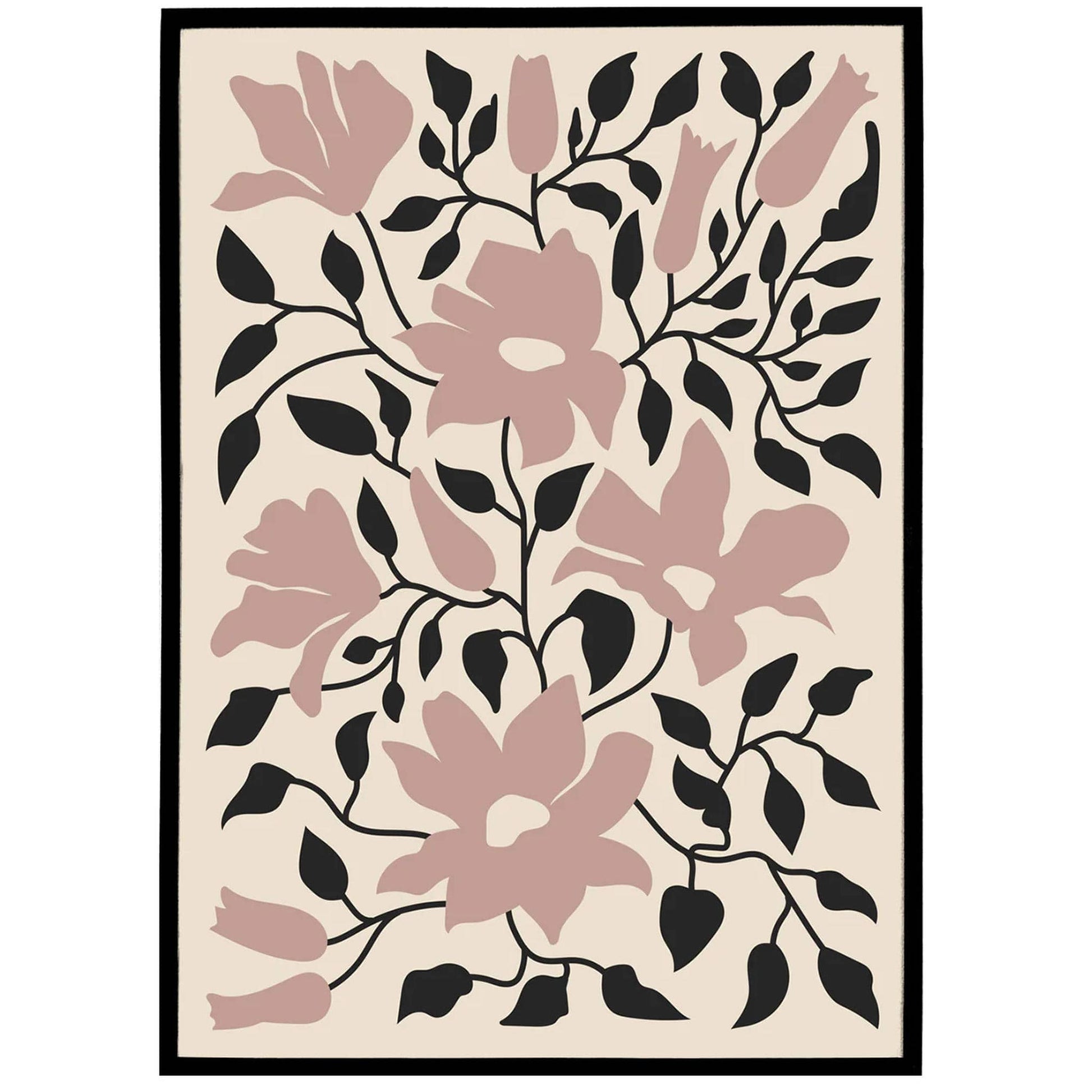 Modern Floral Hand Drawn Poster - HypeSheriff