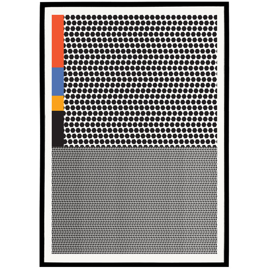 Minimalist Abstraction - mid century modern poster