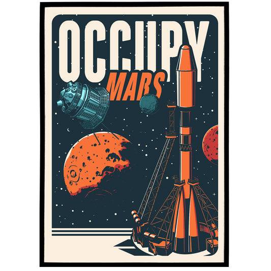 Occupy Mars Poster Print
