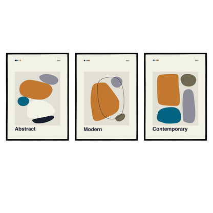 Set of 3 Contemporary Posters