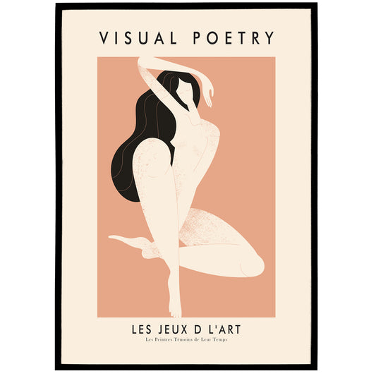 Visual Poetry Woman Poster