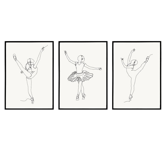 Set of 3 Ballerina Posters