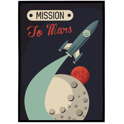 Mission To Mars Space Poster
