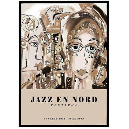 Beige Jazz En Nord Festival Poster - HypeSheriff