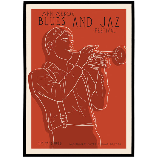 Line Art Jazz Festival Poster