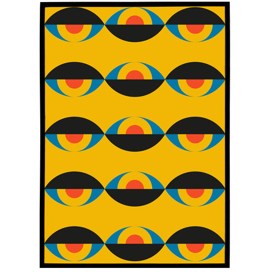 Geometric Bauhaus Retro Poster