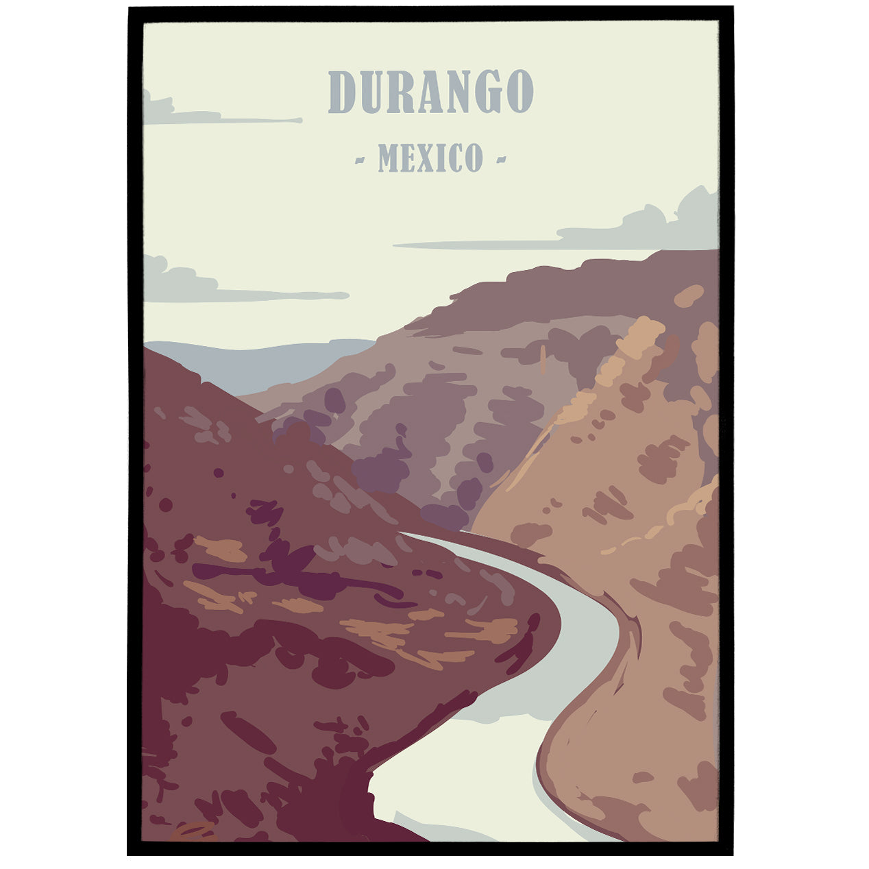Durango - Mexico Travel Poster