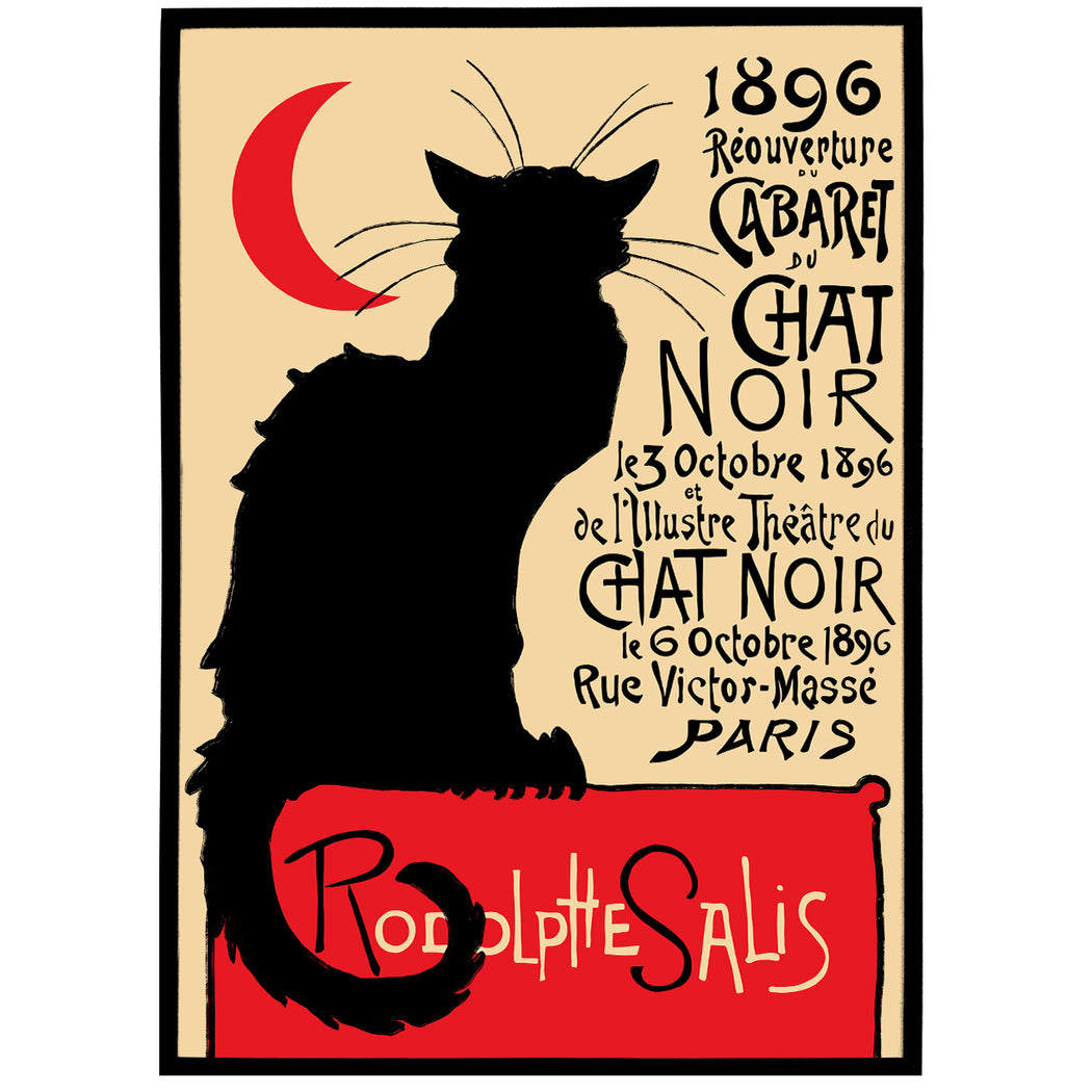 Le Chat Noir Poster - Shop posters, Art prints, Laptop Sleeves, Phone case and more Online!