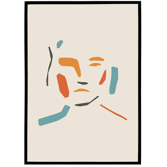 Cutout Face Art Print - HypeSheriff
