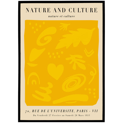 Nature and Culture - french exhibition poster