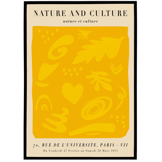 Nature and Culture - french exhibition poster