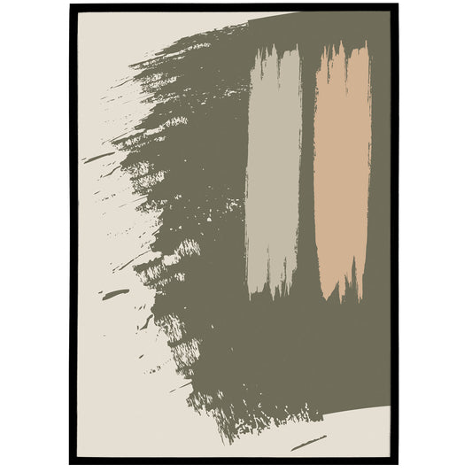 Abstract painting in earth colors giclee print